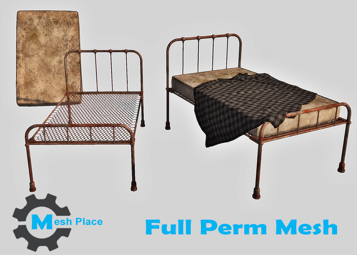 Second Life Marketplace Mesh Place Old Hospital Bed Full Perm Mesh